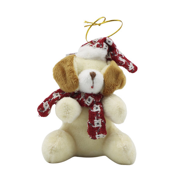 Ornamento navideño perro surtido 11cm