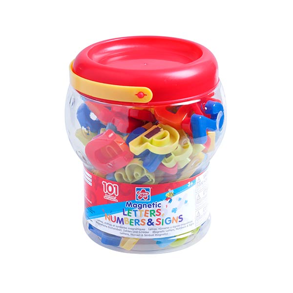 Set números y letras 101 piezas magnéticas