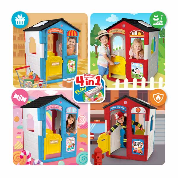 Casa de juegos 4 en 1