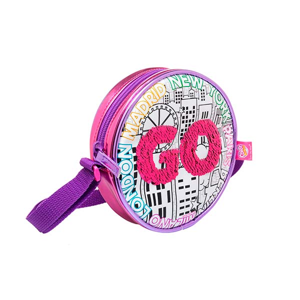Bolso redondo sequin