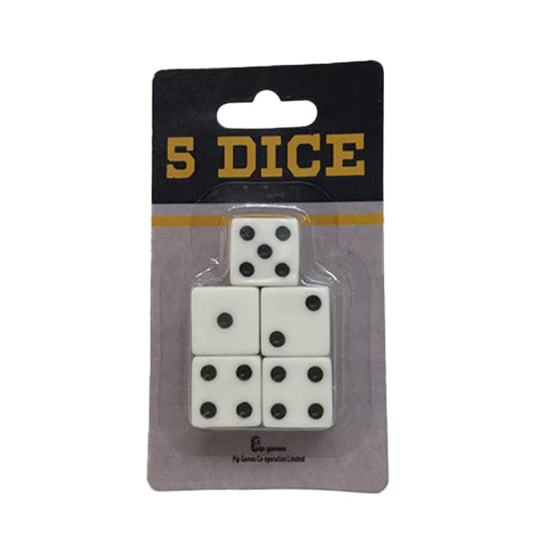 Juego de dados 5 piezas