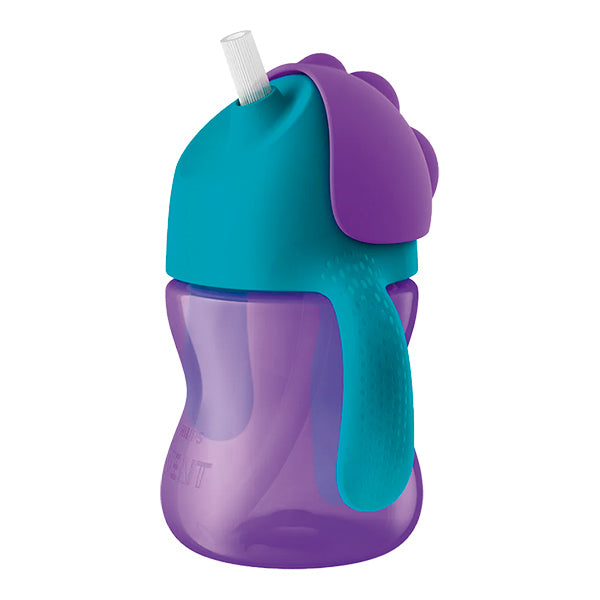 Beberito antiderrame pajilla flex con asa 7oz