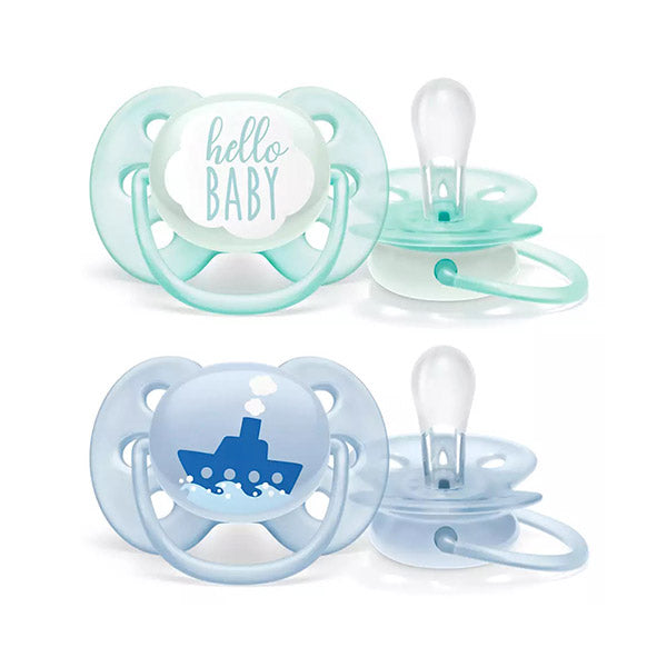 Set 2 chupetas ultra suave 0 a 6m Avent