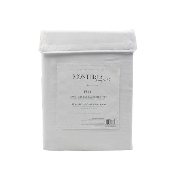 Set 4 piezas de sábanas Full blanco