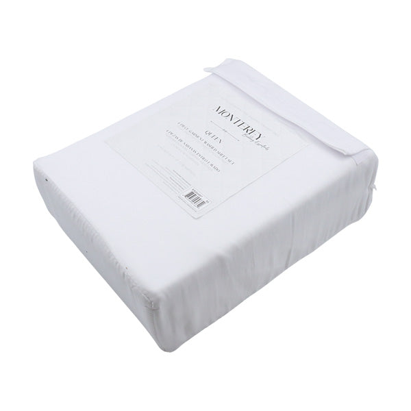 Set 4  piezas de sábanas Queen blanco