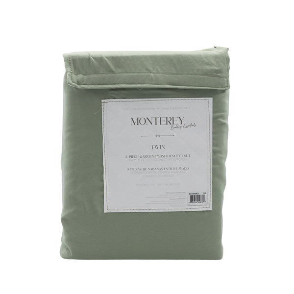 Set 3 piezas de sábanas Twin verde