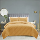 Edredón de 3 piezas Full Queen amarillo
