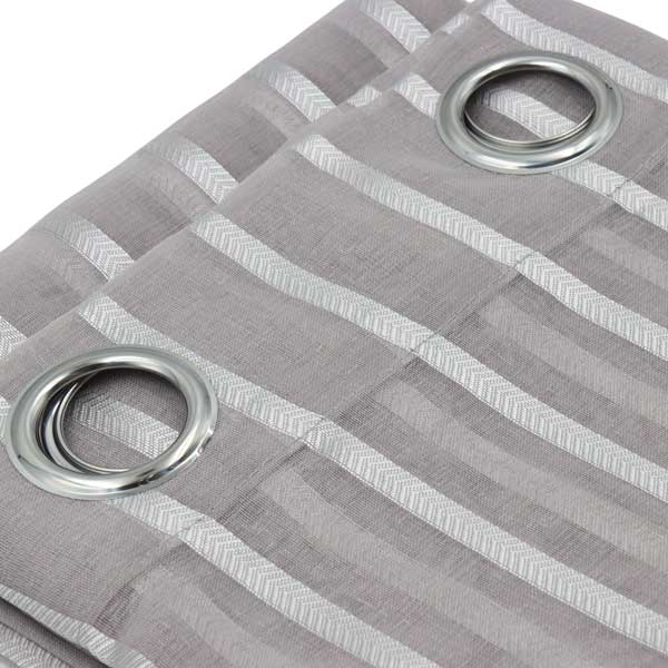 cortina sheer gris