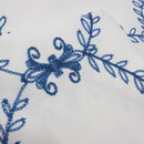 cortina b/o blanca azul