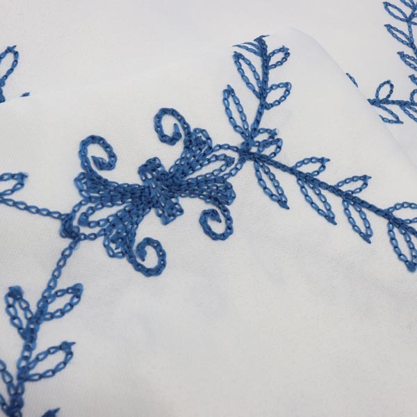 cortina b/o blanca azul