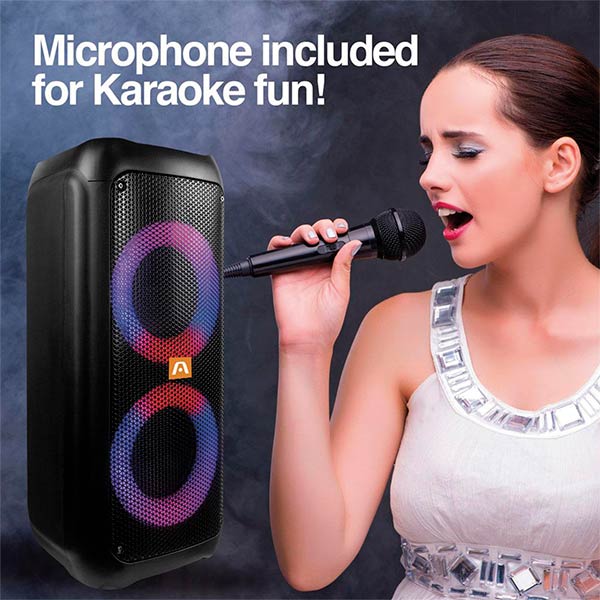 Parlante Bluetooth LED 70,000W Karaoke SP-4060BK A