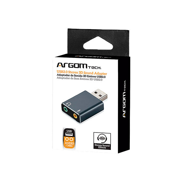 Adaptador sonido usb 2.0  arg-cb-0067 Argom