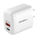 Cargador dual tipo C y USB 20W AC-0115WT Argom
