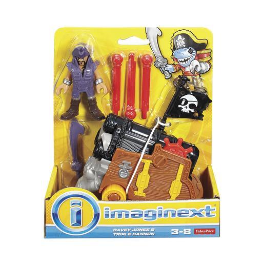 Imaginext davey jones y cañón pirata