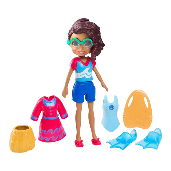 Polly Pocket muñeca con accesorios deportivos