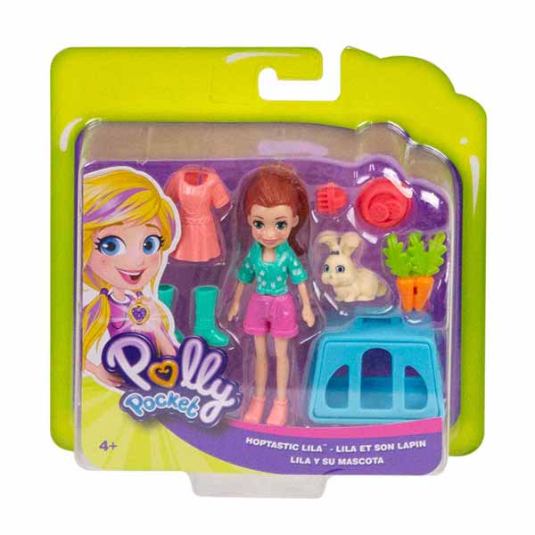 Polly pocket! Muñeca lila y bonita