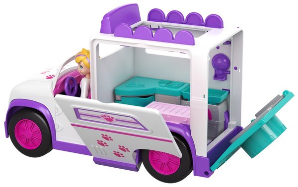 Polly Pocket hospital móvil de animalitos