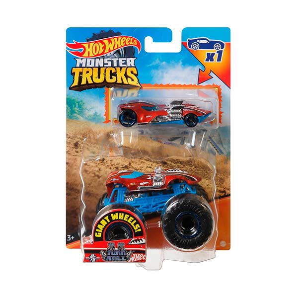 Hot Wheels truck & car 1:64 Monster Trucks