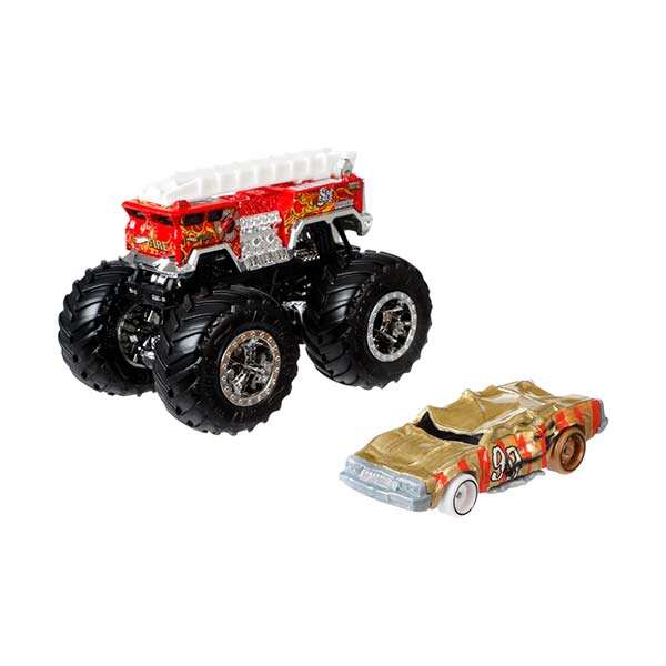 Hot Wheels truck & car 1:64 Monster Trucks