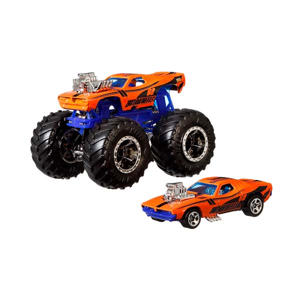 Hot Wheels truck & car 1:64 Monster Trucks