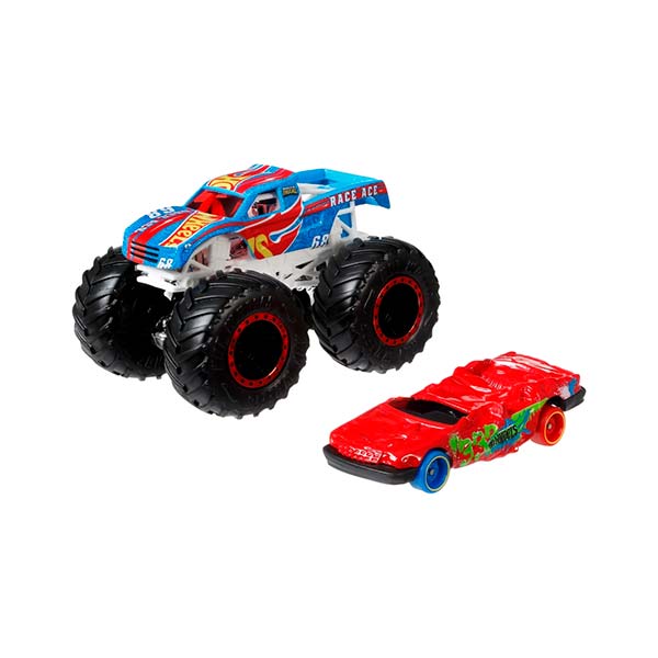 Hot Wheels truck & car 1:64 Monster Trucks