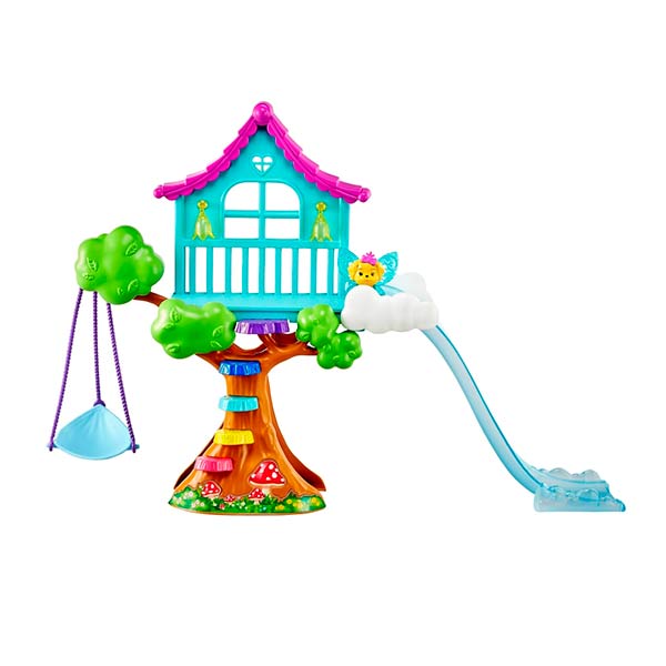 Barbie Dreamtopia chelsea casa de árbol en las nub