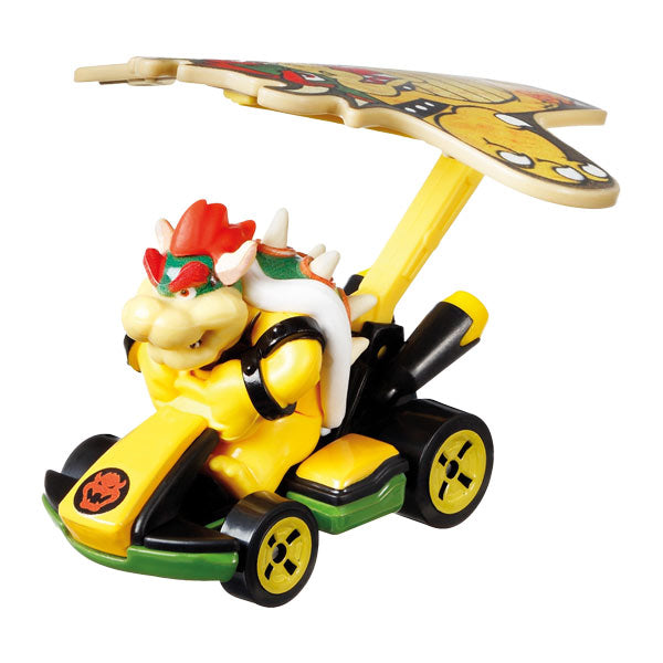 Hot wheels vehículo mario kart personajes con glider