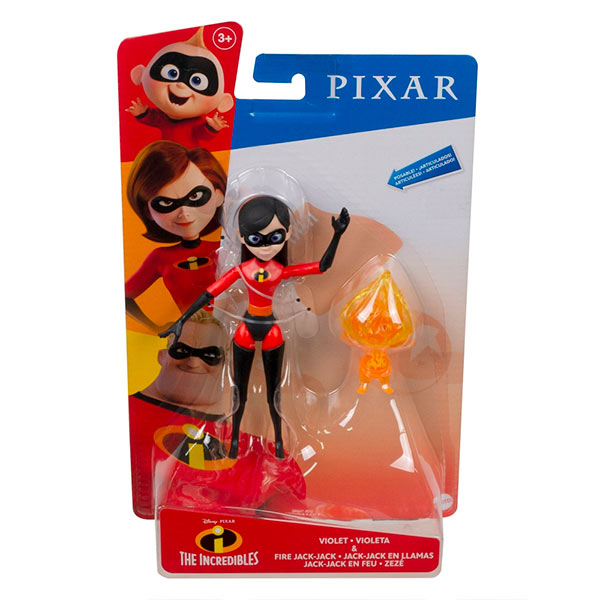 Disney Pixar figura Violeta & Jack Jack (fuego)
