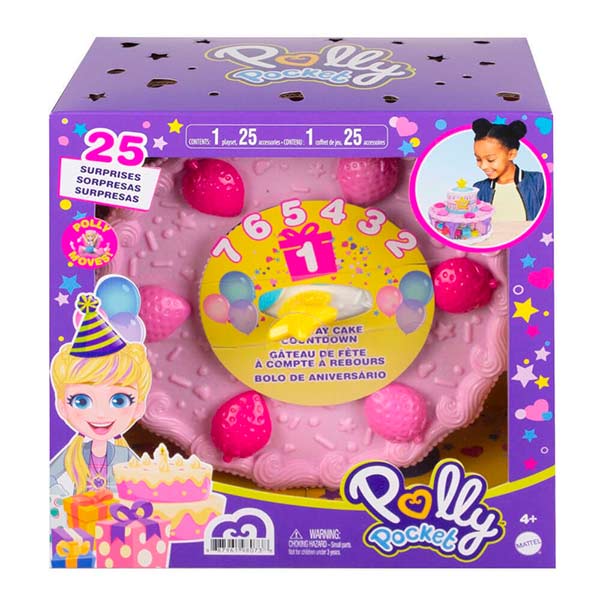 Polly Pocket pastel de cumpleaños sorpresas