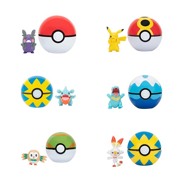 Figura pokémon coleccionable con pokebola surt