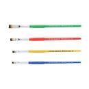 Pinceles Faber Pelo Pony Planos Surtidos Blister 4