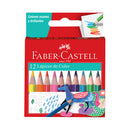 Lápices de color triangular corto 12 unidades Faber Castell