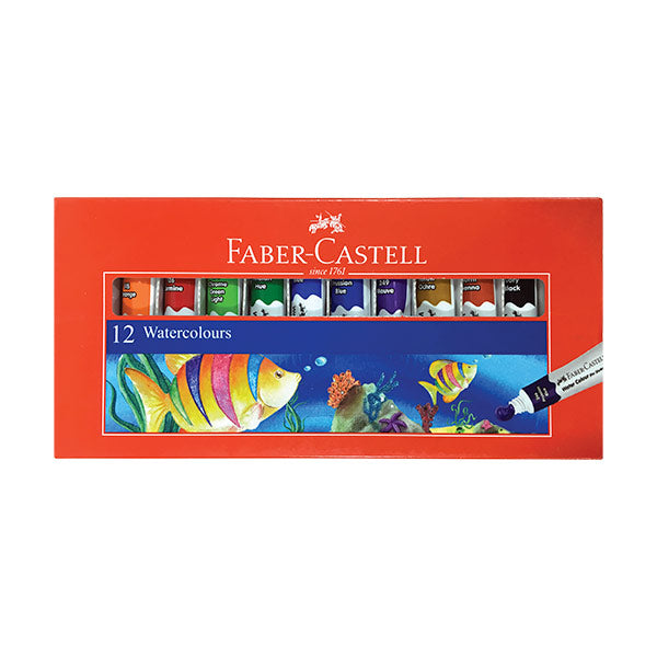 Acuarela 12 unidades tubo Faber Castell.