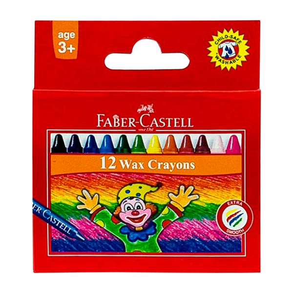 Crayones redondos delgados caja 12 uds