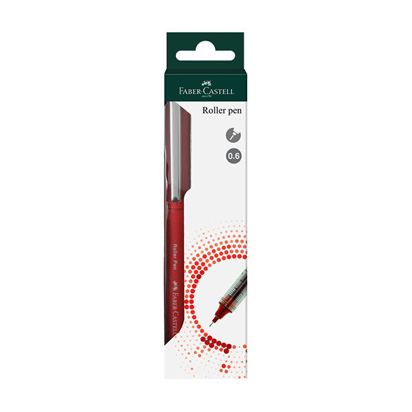 Bolígrafo roller rojo Faber Castell
