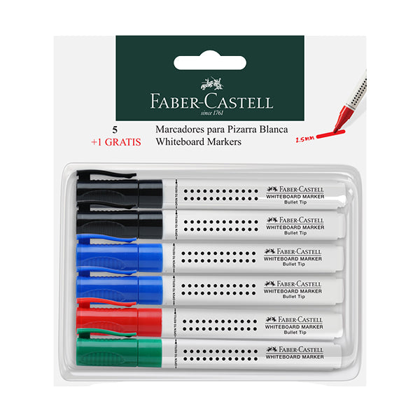 Marcador acrílico surtido 5+1 Faber Castell
