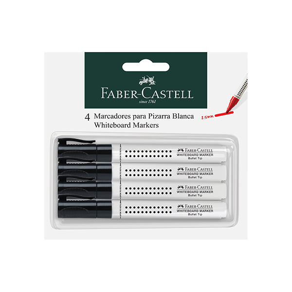 Marcador acrílico negro 4 unidades Faber Castell