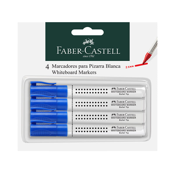 Marcador acrílico azul 4 unidades Faber Castell