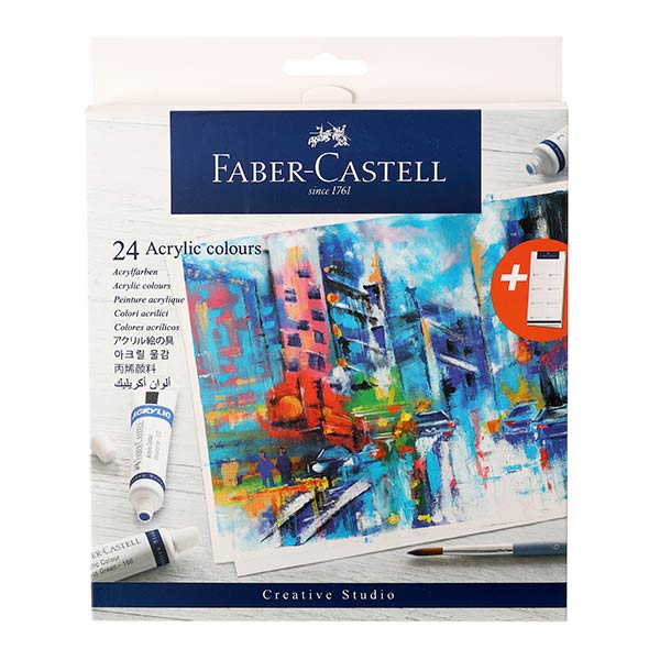 Acrílica creat 9ml 24 unidades Faber Castell.