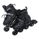 Patines 4 ruedas neg/azul con luz