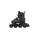 Patines 4 ruedas neg/azul con luz