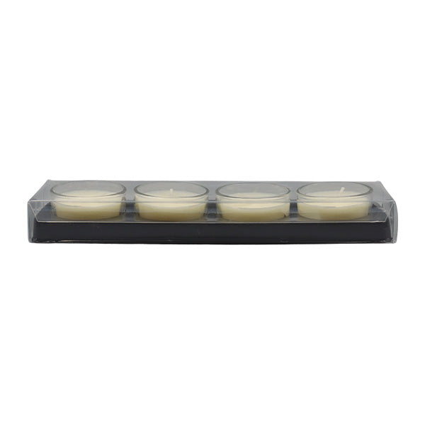 Set candelas 4 piezas blancas 3cm