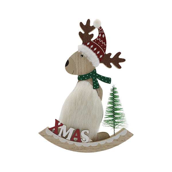 Adorno oso polar de madera