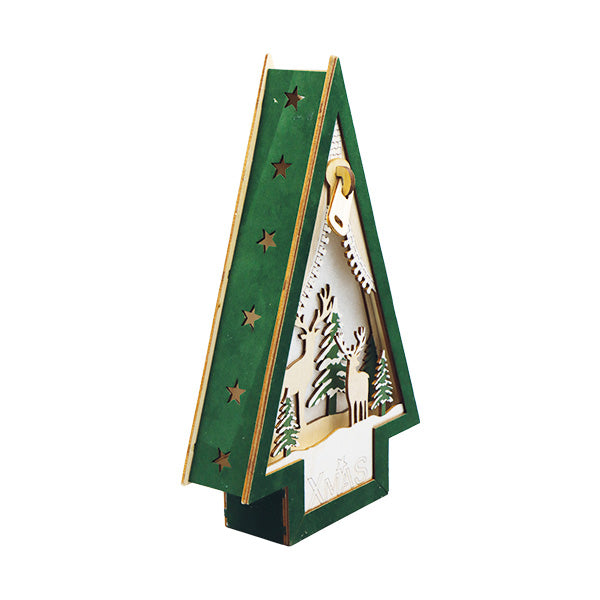 Adorno navideño de madera