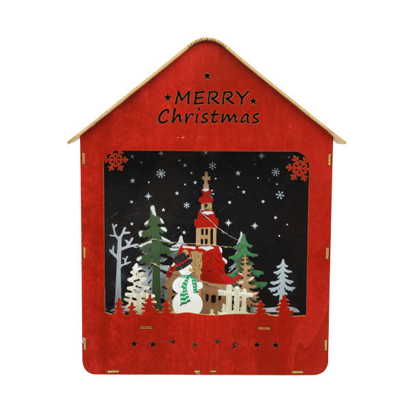 Adorno navideño de madera