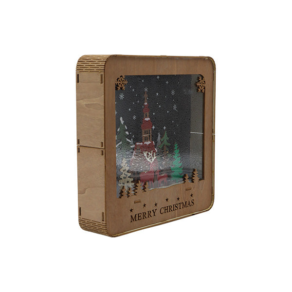 Adorno navideño de madera