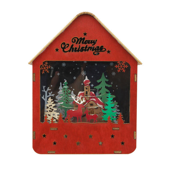 Adorno navideño de madera