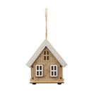 Adorno casita navideña de madera