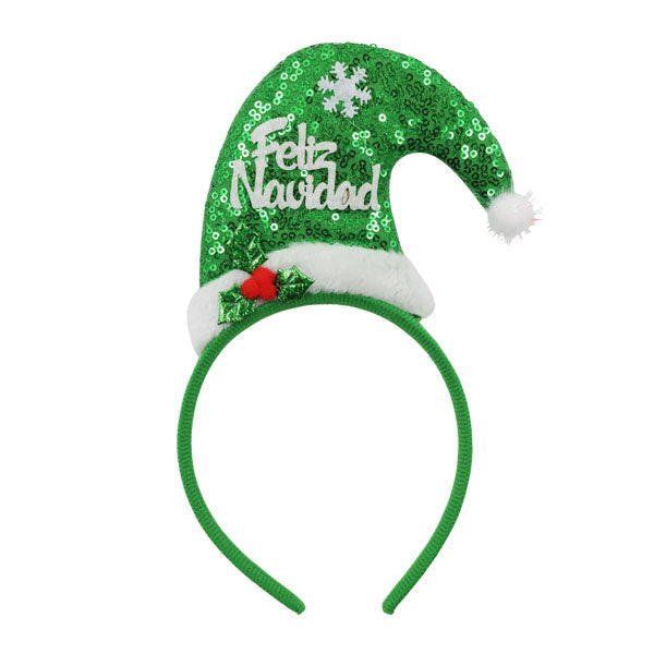 Diadema navideña 23cm surt
