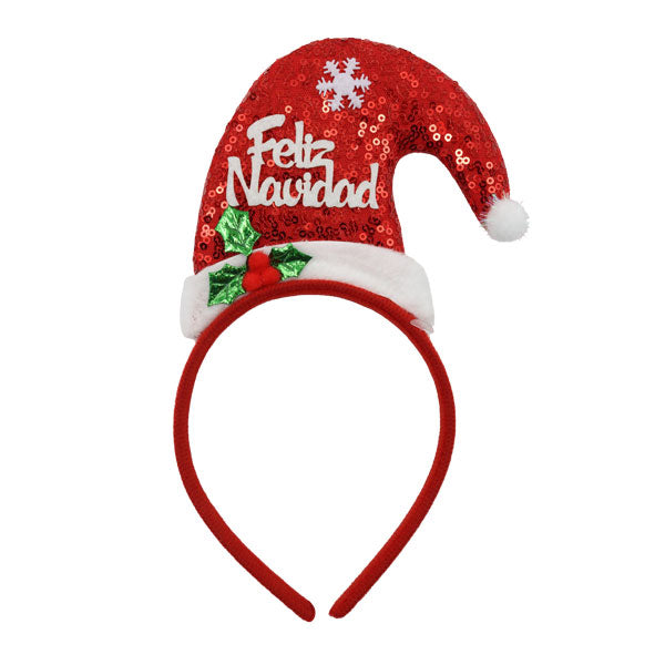 Diadema navideña 23cm surt